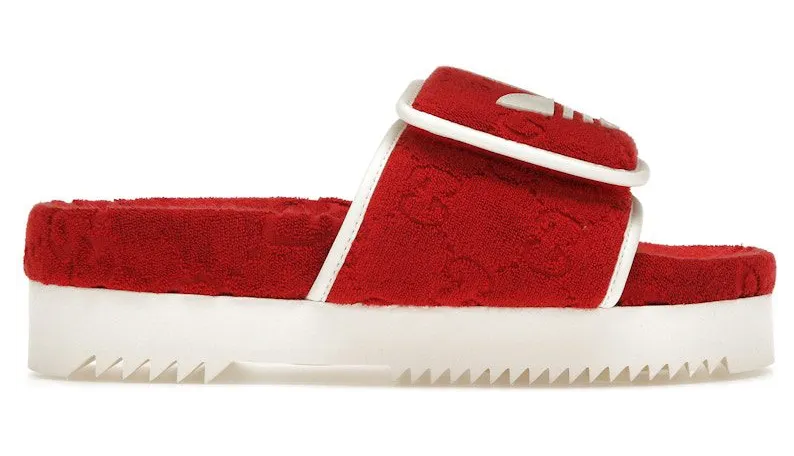 adidas x Gucci Monogram Slide Red (702412 UU010 6560)