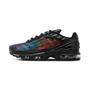 Nike Air Max Plus 3 Premium Rainbow Gradient “Black / Fuchsia Dream / Blue Lightning / Racer Blue” (FD0671-001)