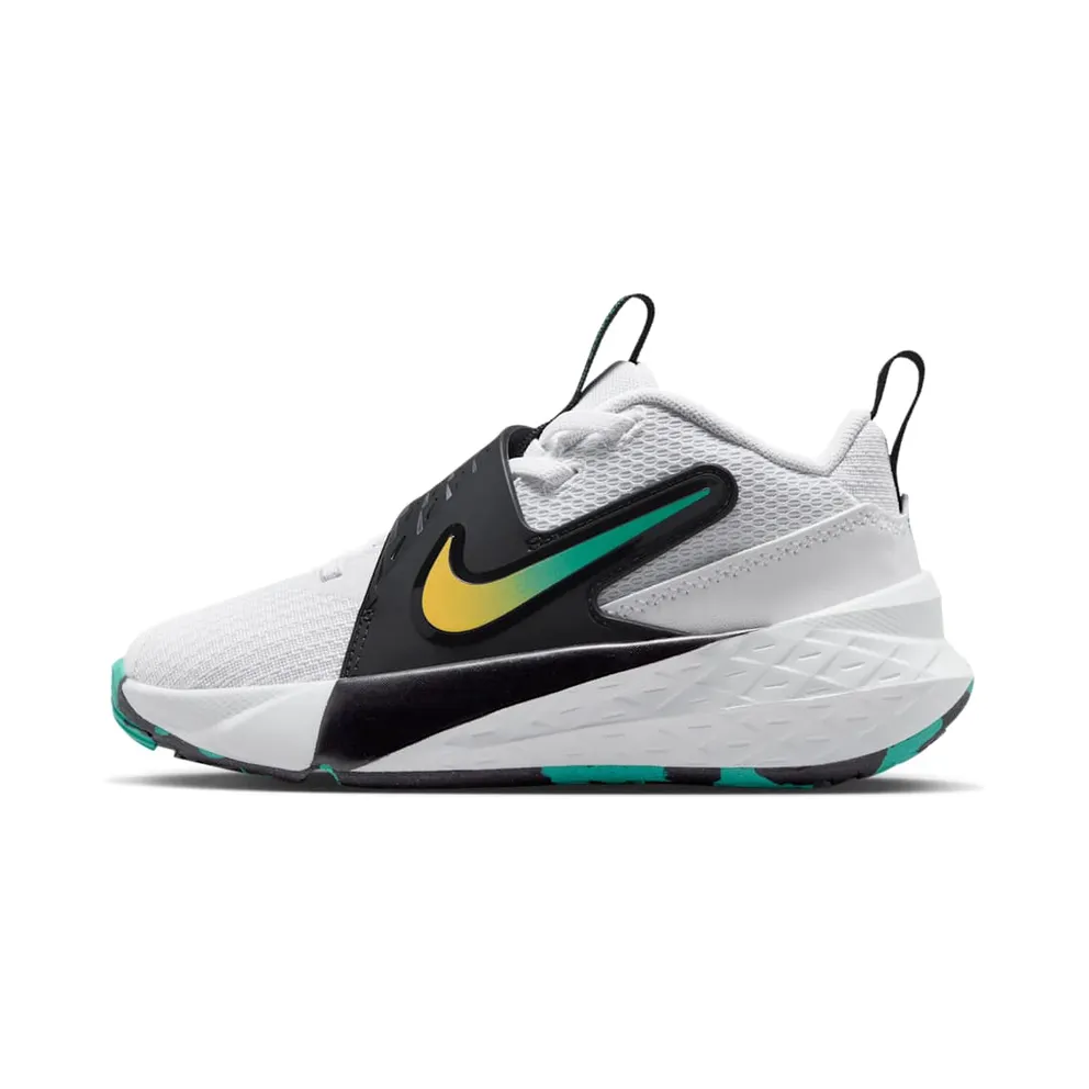 Nike Team Hustle D 12 White Black Emerald Topaz Gold (HF6280-105)