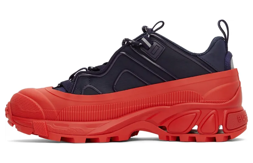 Burberry Navy & Red Arthur Sneakers (8045537) (3)