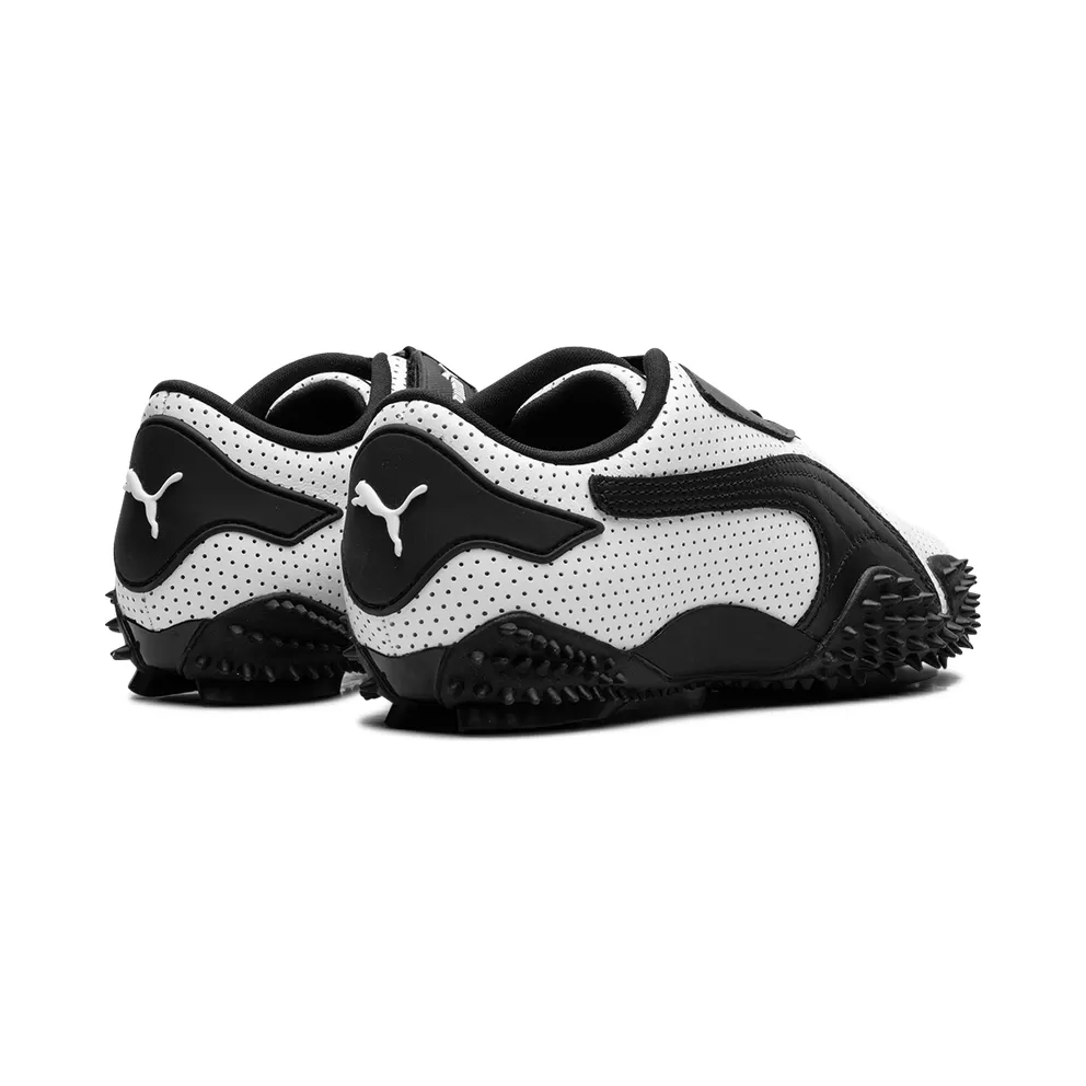 Puma Mostro “Perforated Leather – White / Black” (400992-01)