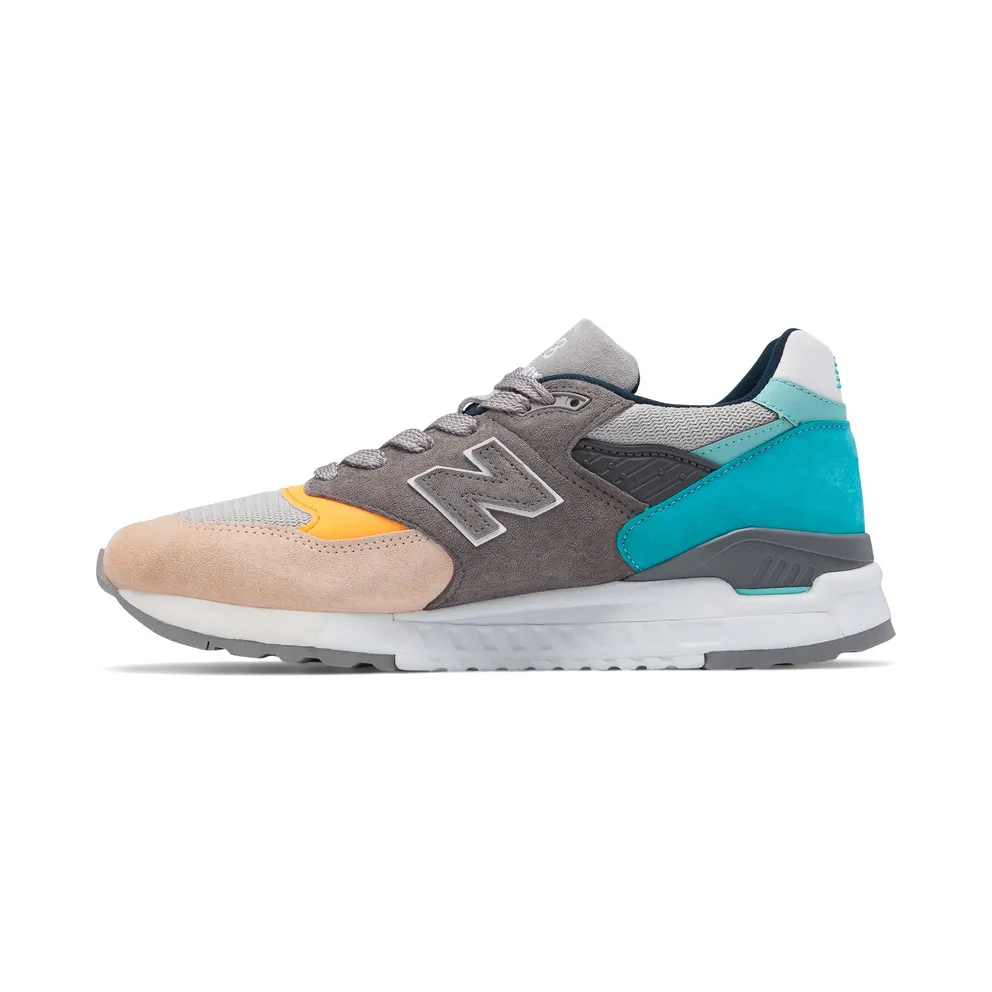 New Balance 998 Grey Blue Yellow Tan/Blue-Yellow (M998AWB)
