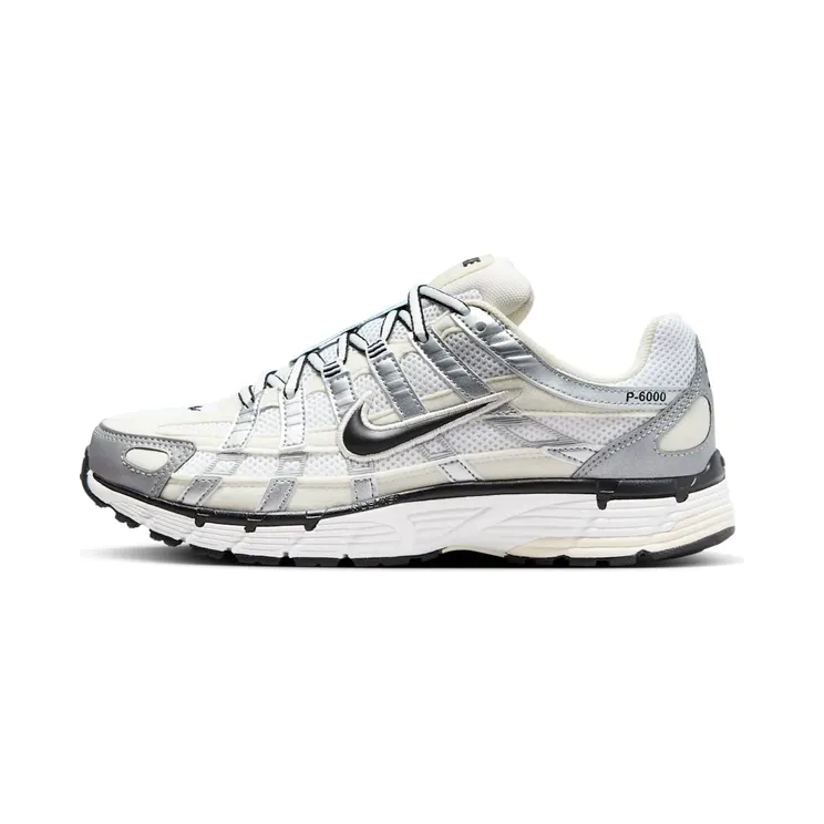 Nike P-6000 Coconut Milk Metallic Silver (W) “Coconut Milk / Summit White / Metallic Silver / Black” (FV6603-100)