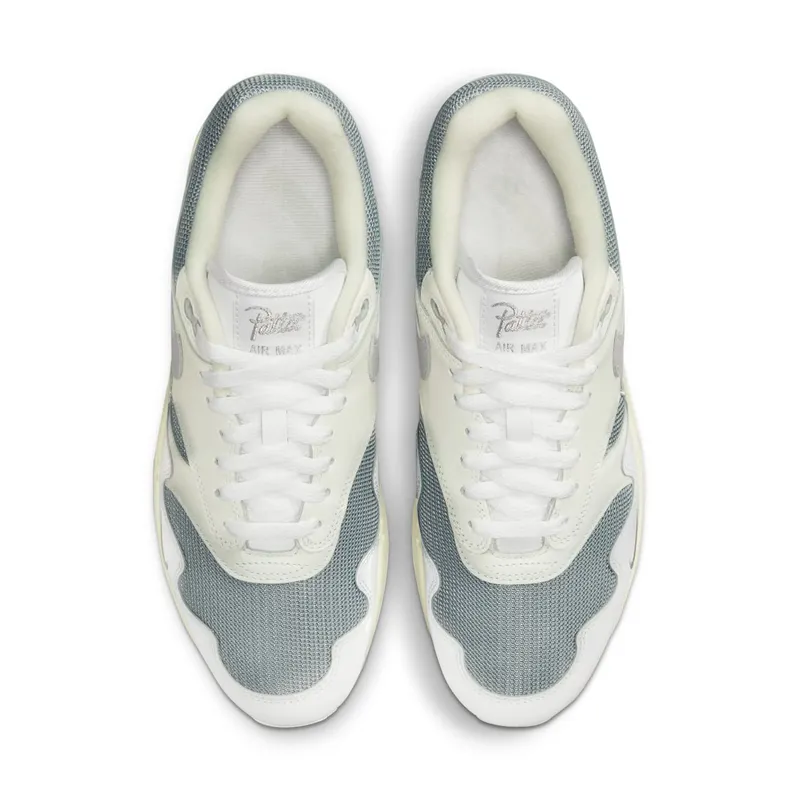Nike Air Max 1 x Patta White/Metallic Silver/Pure Platinum (DQ0299-100)