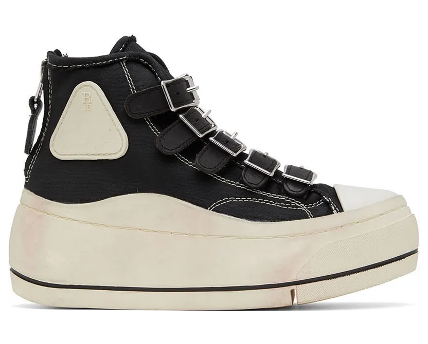R13 Black Kurt Buckle High-Top Sneakers (R13S5035-001)