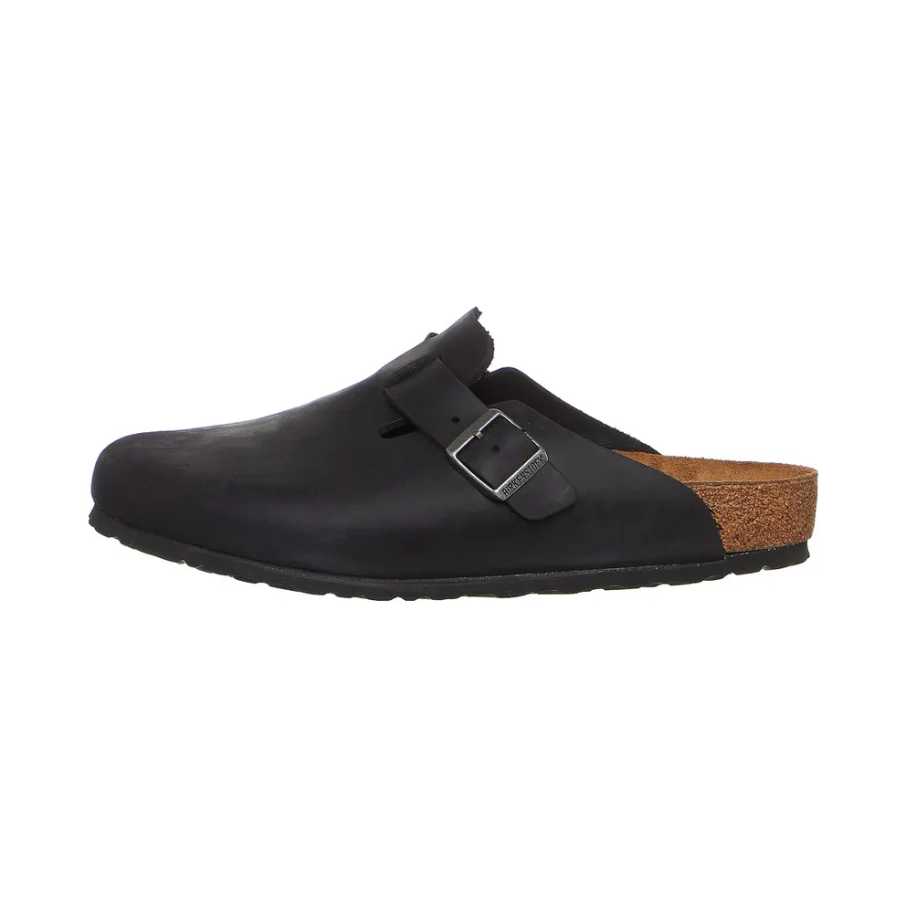 Birkenstock Boston Clog “Oiled Leather – Black” (0059461)