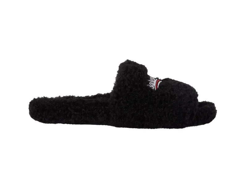 Balenciaga Furry Slide Black (654747W2DO11096)