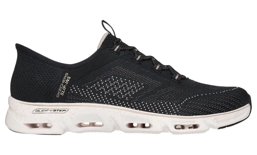 Skechers Slip-ins: Glide-Step Gratify – Pace – Zwart / Goud – “Zwart” (104610 BKGD)