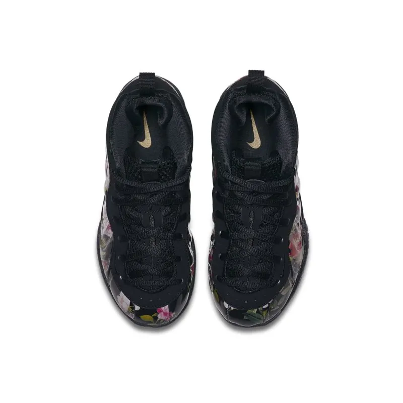 Nike Air Foamposite One Floral (PS) Black/Black-Metallic Gold (AT8249-001)
