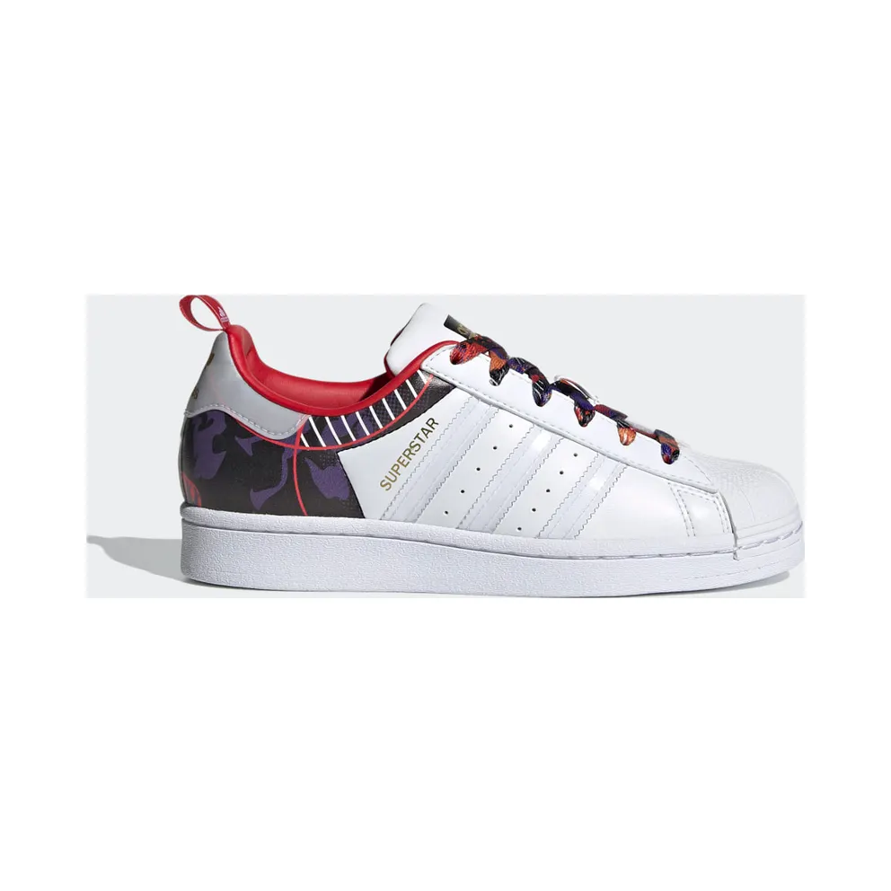 Adidas Superstar J ‘Chinese New Year – Year Of The Ox Camo’ Cloud White/Cloud White/Scarlet (GZ7350)