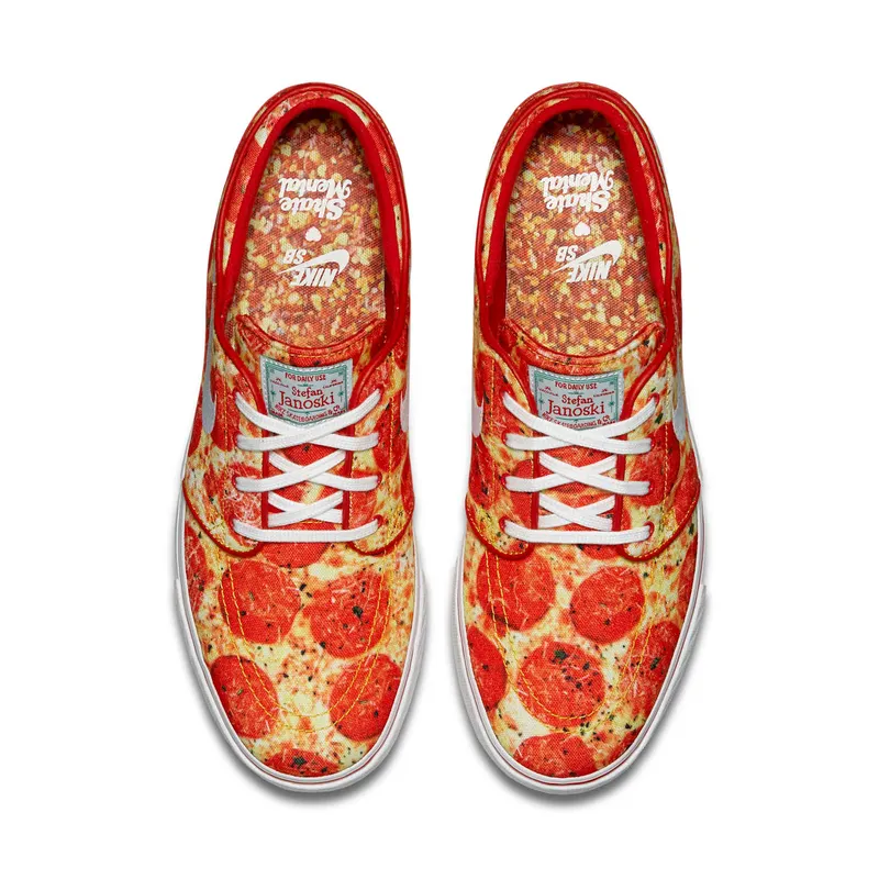Nike SB Stefan Janoski Skate Mental Pepperoni Pizza University Red/White-White (845711-619)