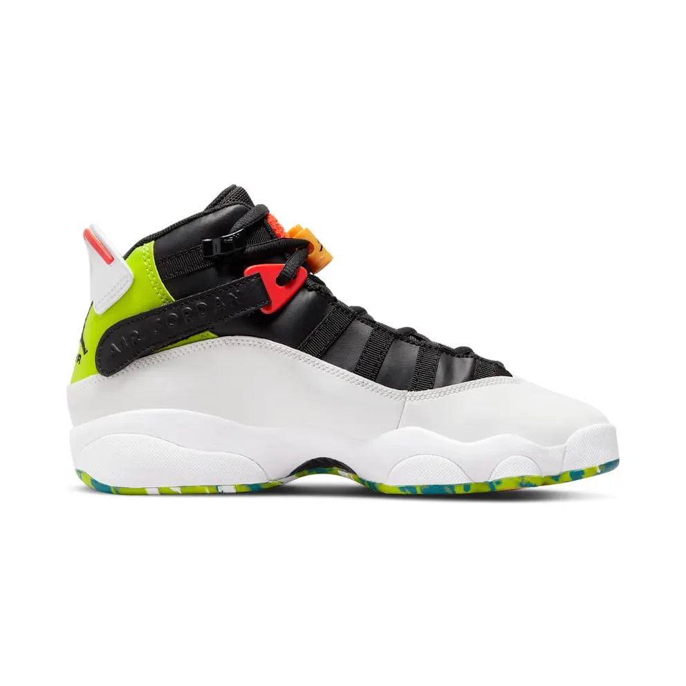 Jordan 6 Rings White Neon Green (GS) (323399-038)