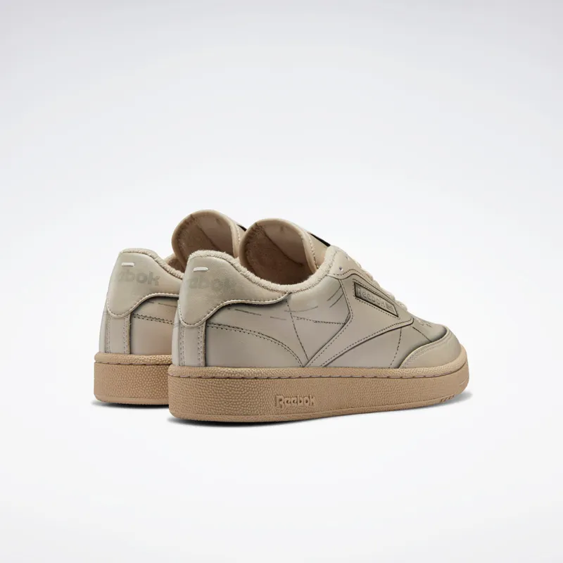 Reebok Maison Margiela Club C Shoes Modern Beige / Cloud White / Black (GX5142)
