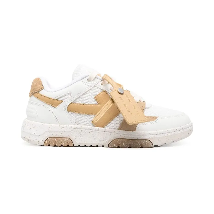 OFF-WHITE Out Of Office Low Slim White Beige (OWIA276S23LEA0010161)