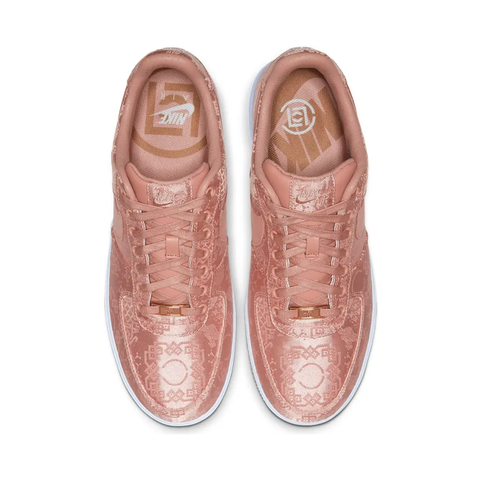 Nike Air Force 1 Low Clot Rose Gold Silk (Special Box) Rose Gold/White-Gum Medium Brown (CJ5290-600)