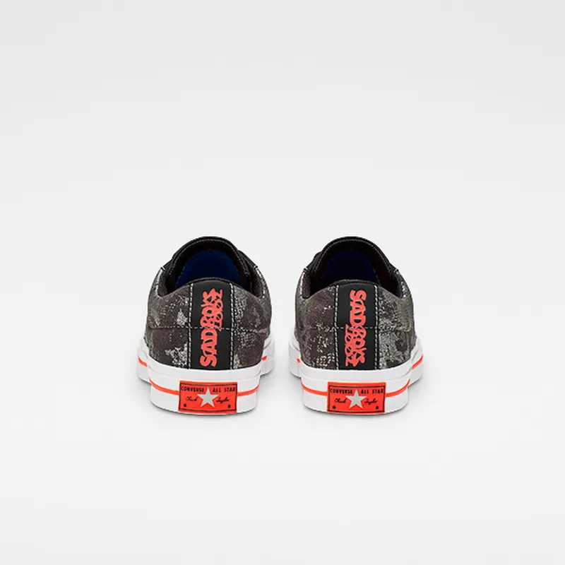 Converse One Star Ox Sad Boys Black/Silver-Red (165743C)