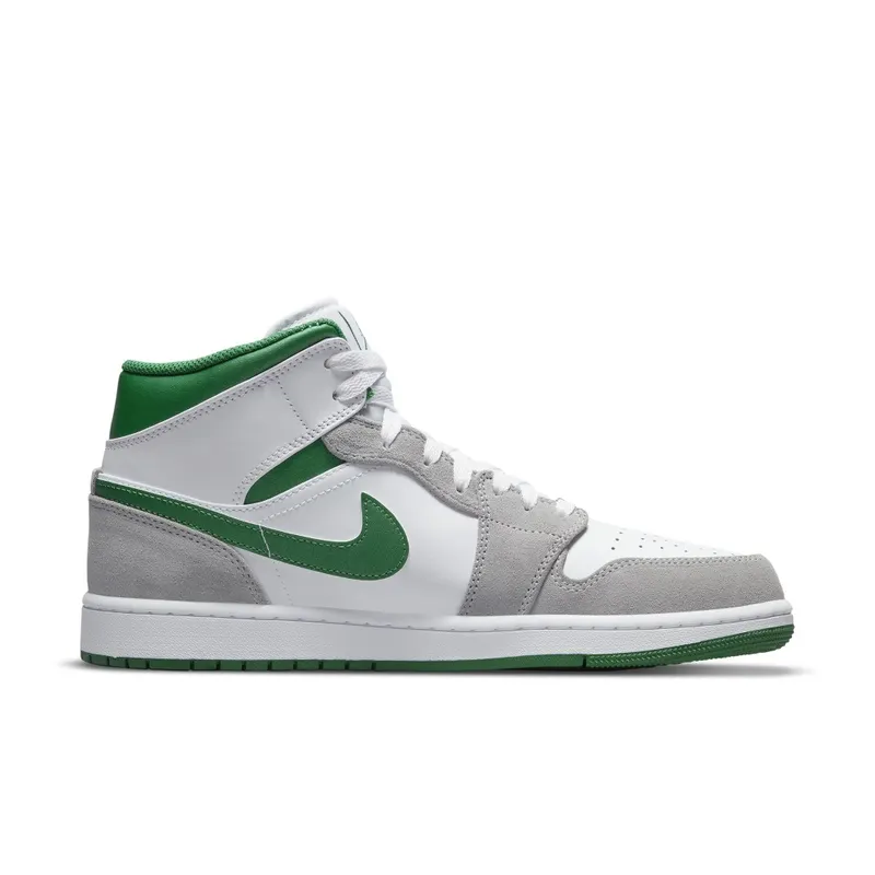 Air Jordan 1 Mid SE White Pine Green Smoke Grey (GS) (DC7294-103)