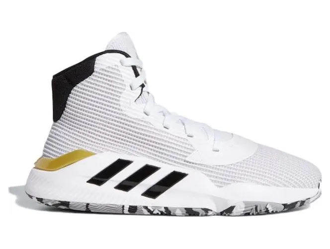 adidas Pro Bounce 2019 White Gold Metallic