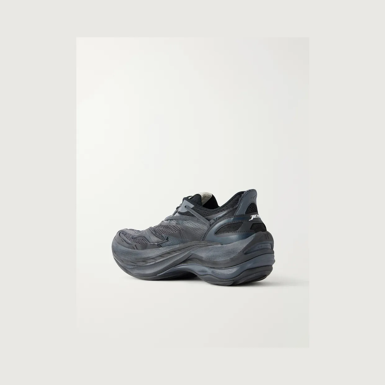 Balenciaga Jet Rubber Sneakers Black (872642WMRTN) (4)