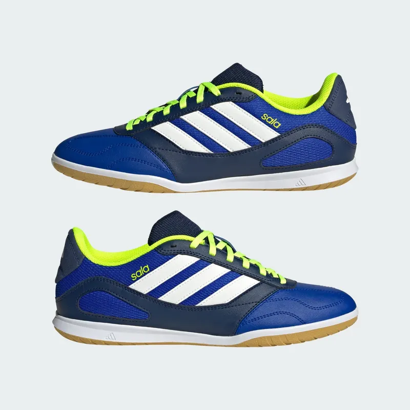 adidas Super Sala Competition 3 Indoor Lucid Blue Cloud White Lucid Lemon (JR5398)
