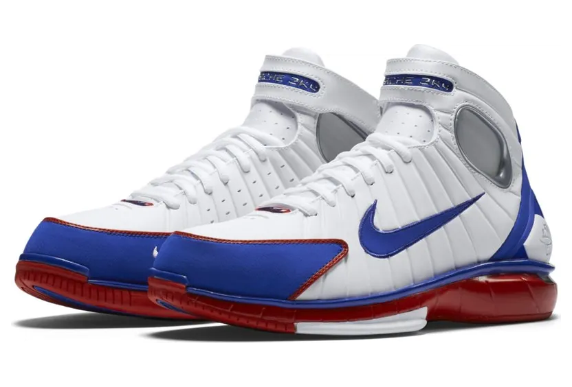 Nike Air Zoom Huarache 2K4 ‘All-Star’ 2016 White/Game Royal-Sport Red-Metallic Silver (308475-100)