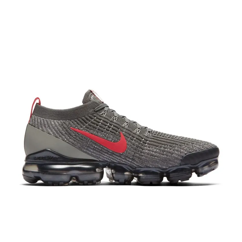 Nike Air VaporMax Flyknit 3 Grey Track Red Iron Grey/Particle Grey-Anthracite-Track Red (CT1270-001)