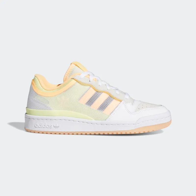 adidas Forum Low Transparent Panel Cloud White / Yellow Tint / Acid Orange (FY8013)