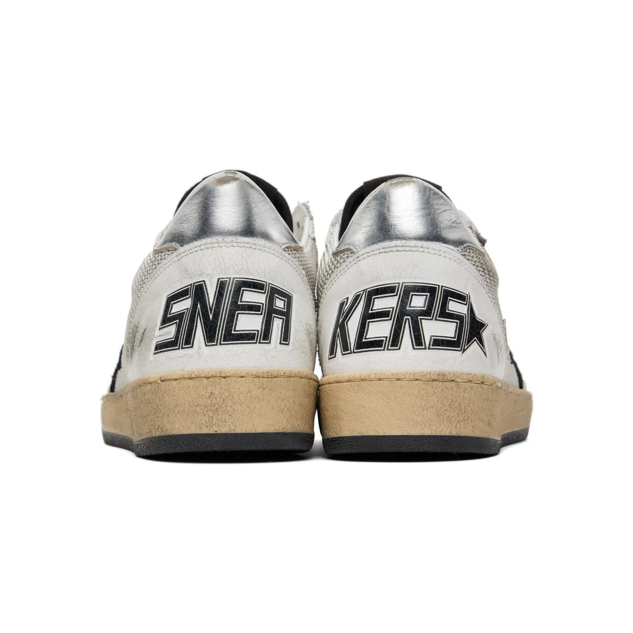 Golden Goose White & Gray Ball Star Sneakers (GMF00117.F003215.81780) (2)