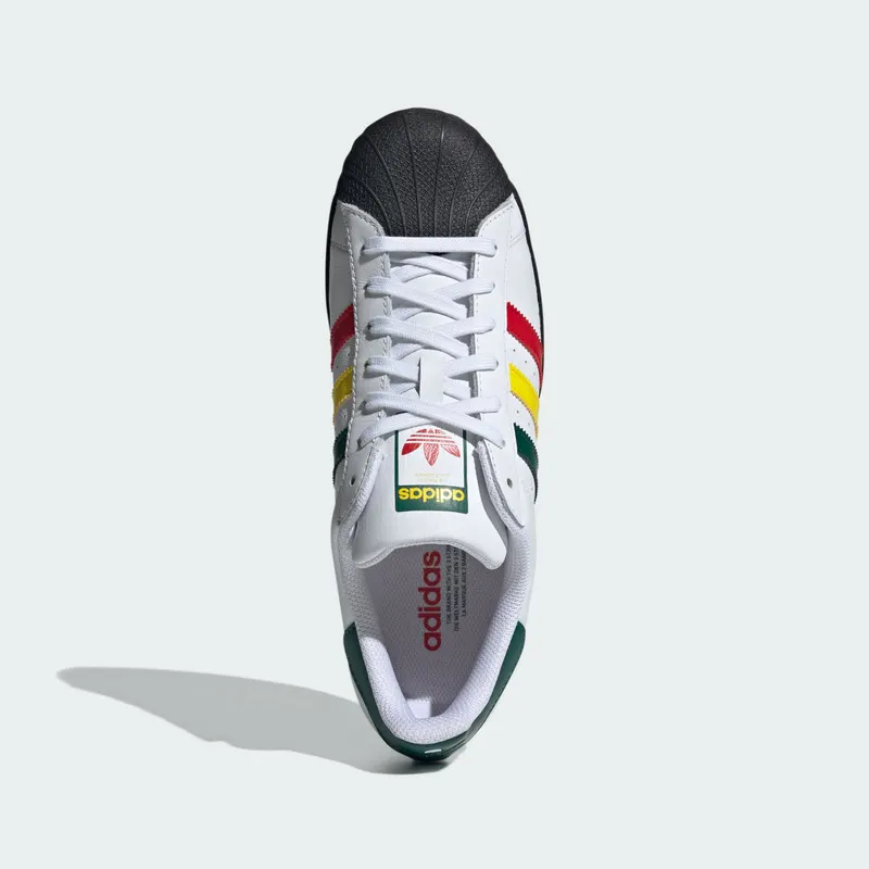 adidas Superstar Cloud White / Yellow / Collegiate Green (IH3120)