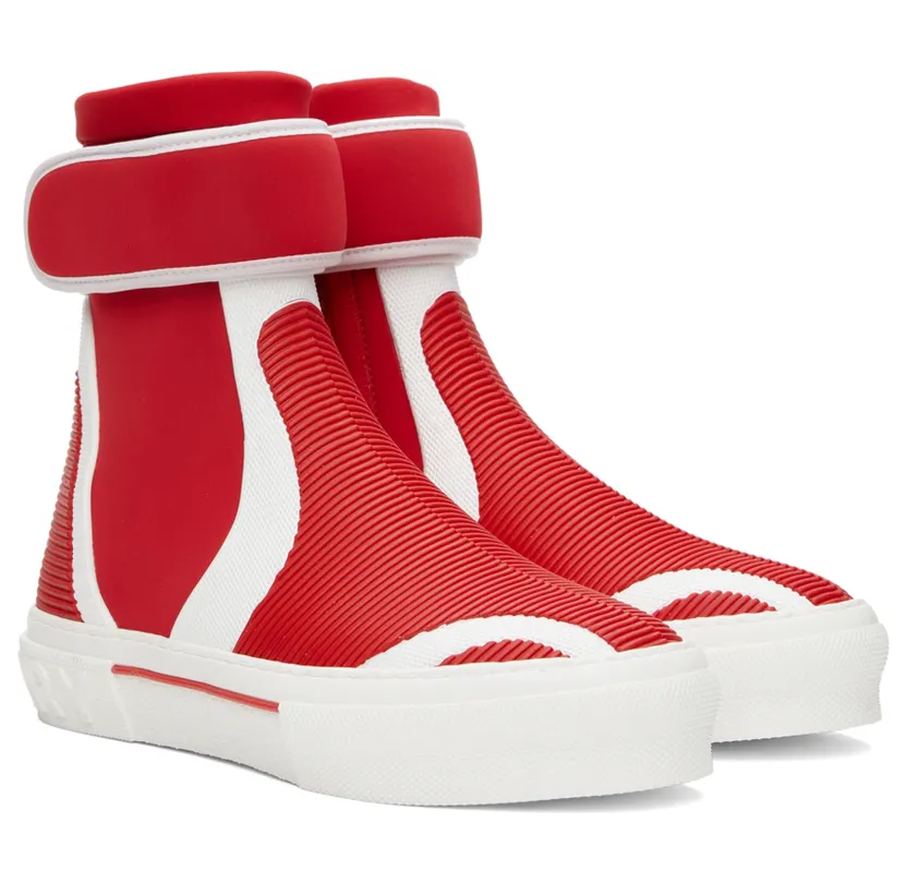 Burberry Red Sub High-Top Sneakers (8052337) (4)