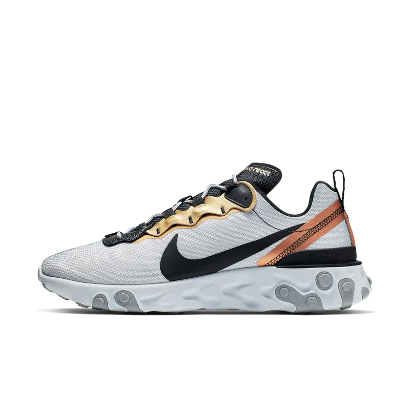 Nike React Element 55 Gold Ranger Pure Platinum/Black (CD7627-001)