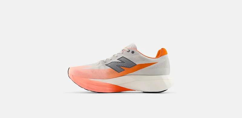 New Balance TCS NYC Marathon FuelCell SuperComp Elite v5 Grapefruit Grey Matter Poppy (MRCELNY5)