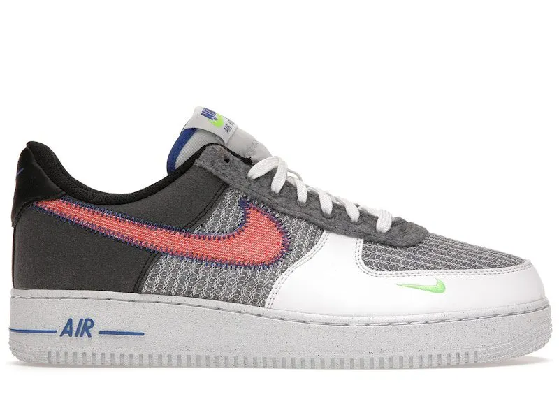 Nike Air Force 1 ’07 Recycled White White/Grey/Electric Green (CU5625-122)