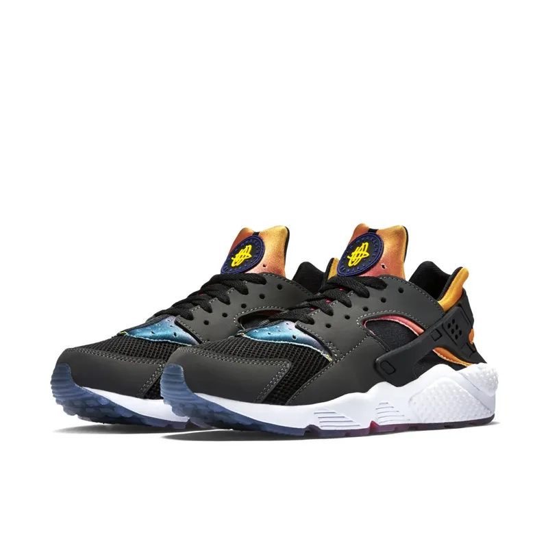 Nike Air Huarache SD Run Rainbow Black/Puresn Volt-True Yellow-Pink Pow (724764-005)