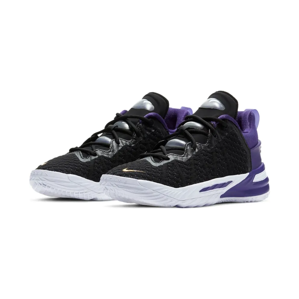 Nike LeBron 18 PS ‘Lakers’ Black/Metallic Gold/Court Purple/White (CT4710-004)