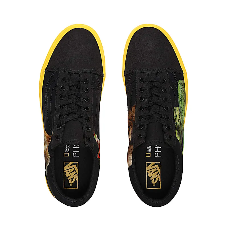 Vans Old Skool National Geographic (GS) Black/Yellow (VN0A4U3BWK6)