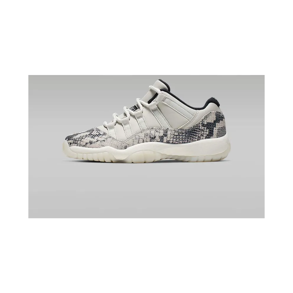 Jordan 11 Retro Low Snake Light Bone (GS) Light Bone/Smoke Grey-White-Black (CD6847-002)