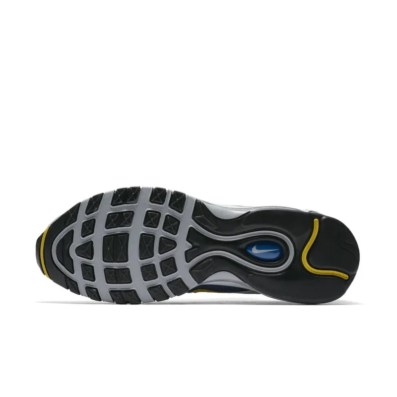 Nike Air Max 97 Michigan Wolf Grey/Tour Yellow-Gym Blue-White-Black (921826-006)