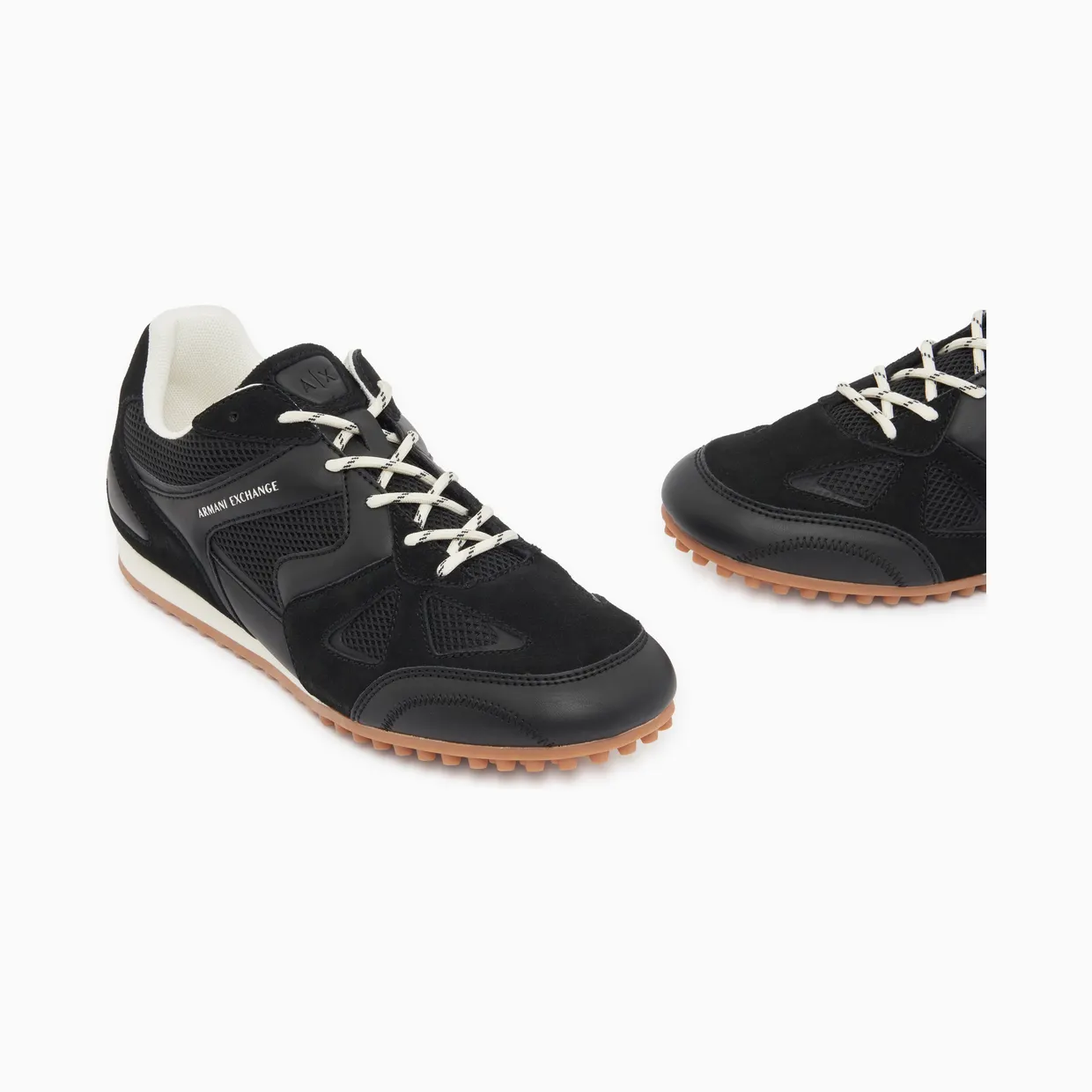 Armani Low Top Sneakers In Mesh And Suede With Rubber Sole (XM003619-AF29099-MC513) (5)
