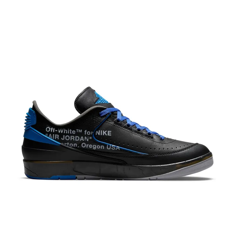 Air Jordan 2 x Off-White Retro Low SP Black Blue (DJ4375-004)