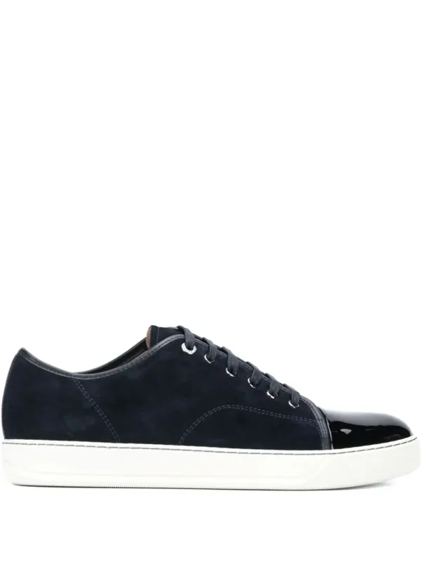 Lanvin DBB1 suède sneakers with gelakte neus – Blue (SKDBB1VBALP15)