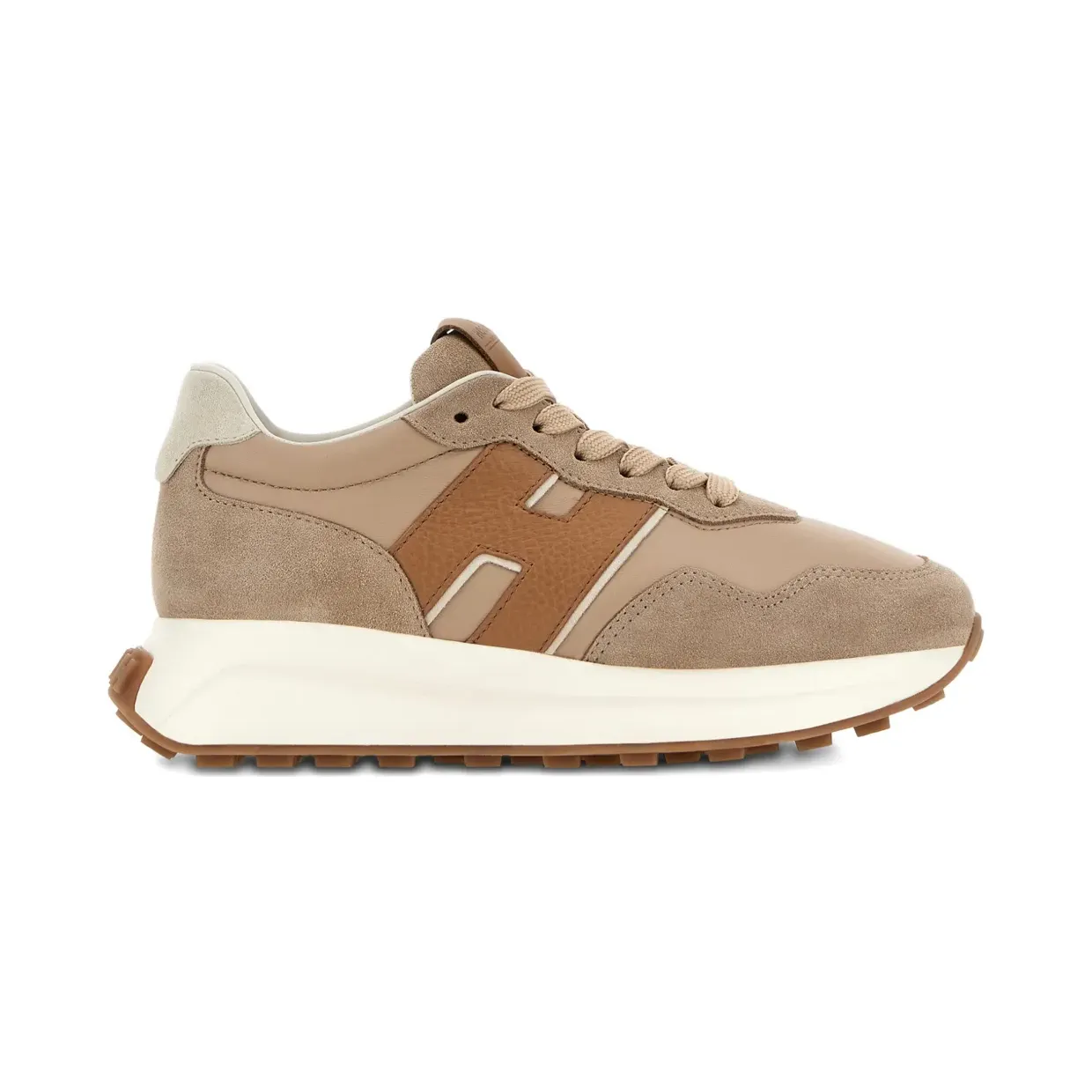 Hogan H641 leren sneakers – Beige (HXW6410EH41UXN)
