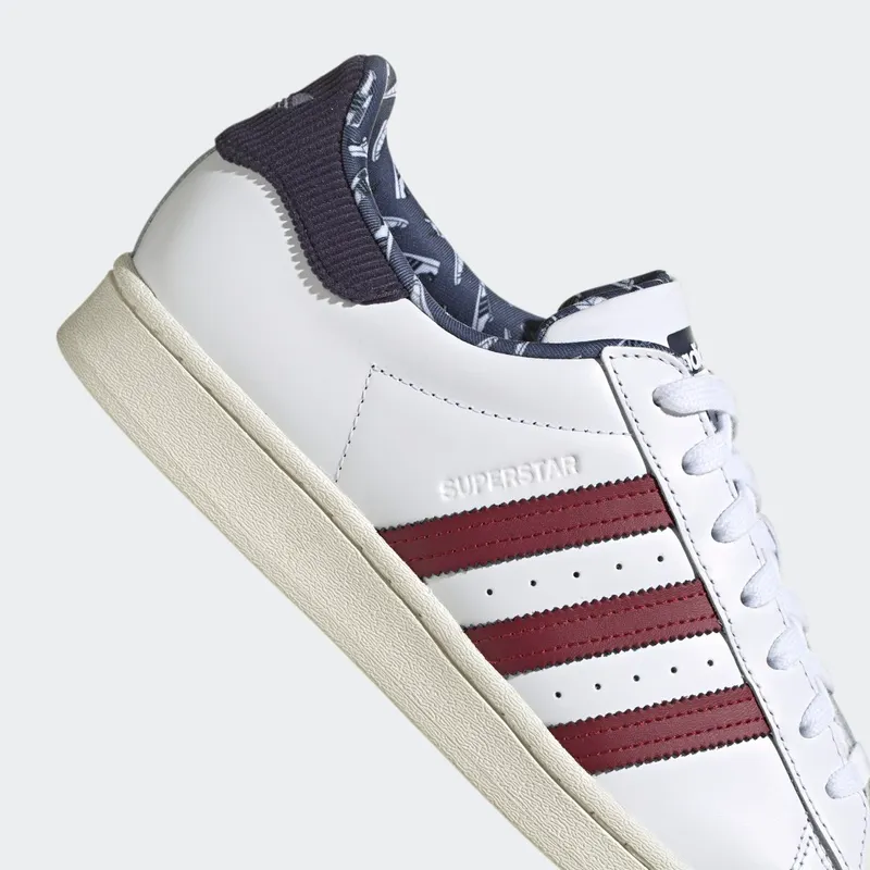 Adidas Superstar Cloud White / Collegiate Burgundy / Shadow Navy (HP9845)