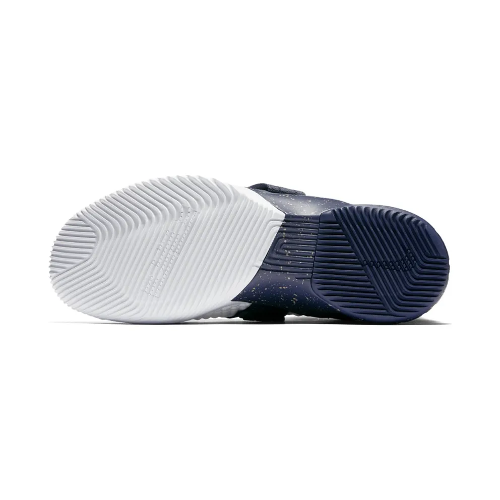 Nike LeBron Zoom Soldier 12 25 Straight White/Midnight Navy-Mineral Yellow-White (AO4054-100)