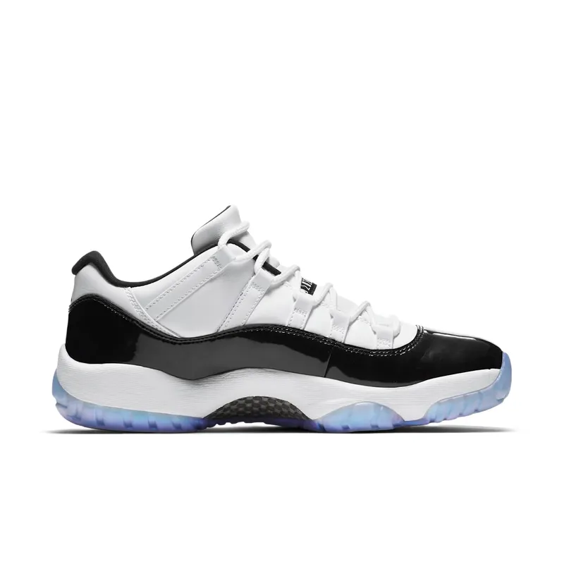 Jordan 11 Retro Low Iridescent White/Black-Emerald Rise (528895-145)