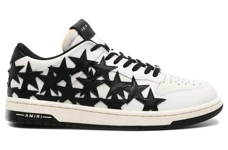 AMIRI Stars Low Top White Black (PS24MFS025-001)