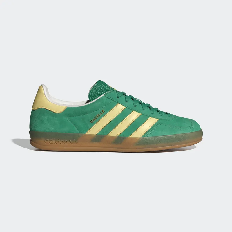 adidas Gazelle Indoor Semi Court Green / Almost Yellow / Gum (IH7500)