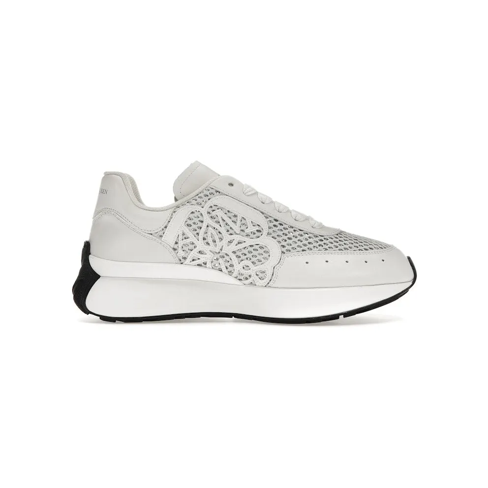 Alexander McQueen Sprint Runner White Glitter (687996 W4UT1 8389)