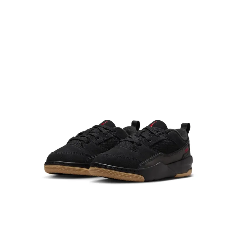 Jordan Flight Court Black Gum Medium Brown Varsity Red (HF3332-001)