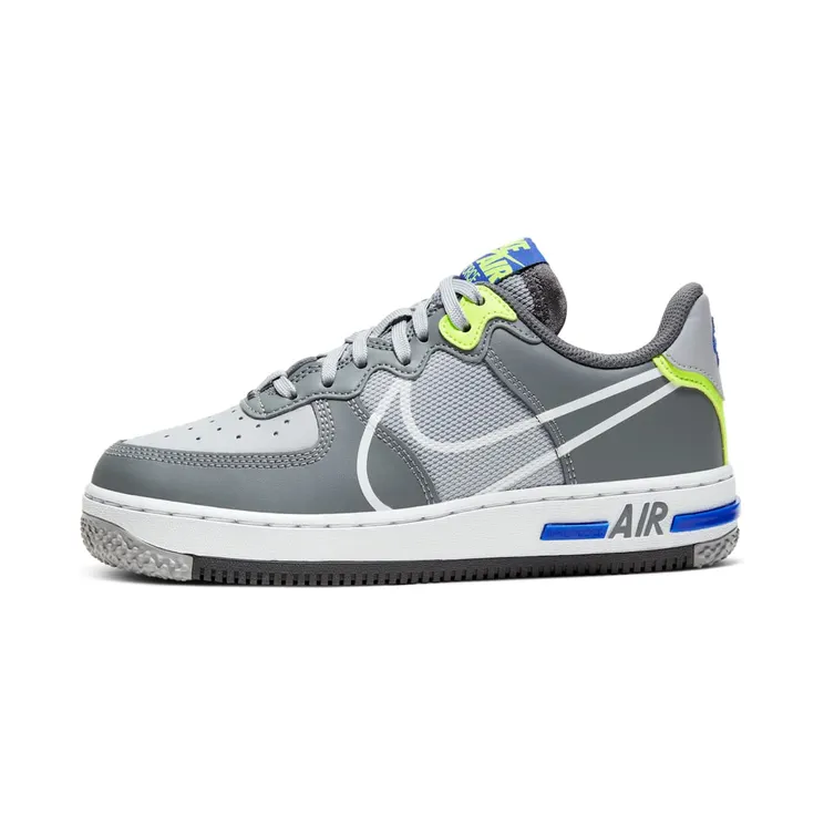 Nike Air Force 1 Low React “Wolf Grey / Smoke Grey / Dark Grey / White” (CD6960-002)